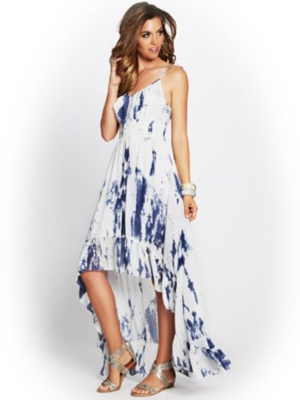Guess iconic hi-lo maxi dress size S